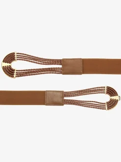 Ceinture avec boucle décorative à crochets avec détails couleur or