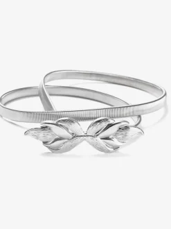 Ceinture décorative fine et extensible avec boucle plume tendance