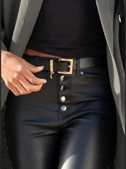 Ceinture hanches ceinture élégante en synthétique au design classique avec pendentif décoratif