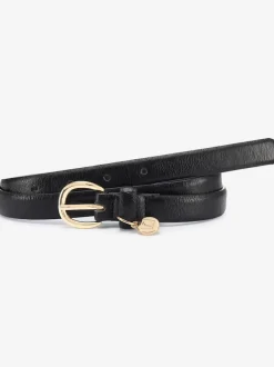 Ceinture hanches ceinture simple et étroite en synthétique avec petit pendentif