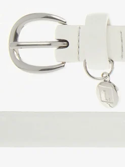 Ceinture hanches ceinture simple et étroite en synthétique avec petit pendentif