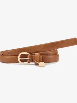 Ceinture hanches ceinture simple et étroite en synthétique avec petit pendentif