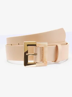 Ceinture hanches ceinture tendance en imitation cuir avec détails couleur or