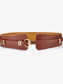 Ceinture large 2 en 1 avec fine ceinture amovible