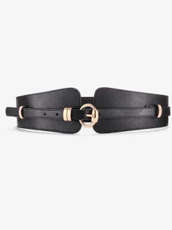 Ceinture large 2 en 1 avec fine ceinture amovible