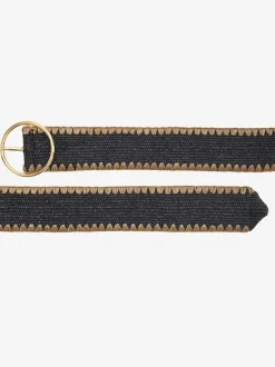Ceinture élastique avec boucle dorée