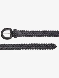 Ceinture tressée tendance avec boucle ton sur ton