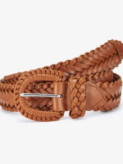 Ceinture tressée tendance avec boucle ton sur ton