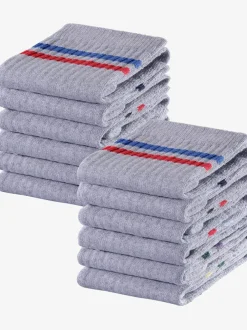 Chaussettes de tennis chaussettes de sport à rayures sous les bords-côtes