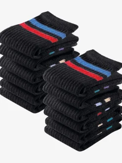 Chaussettes de tennis chaussettes de sport à rayures sous les bords-côtes