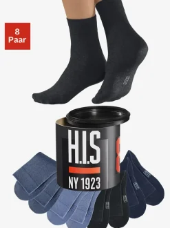 Chaussettes 8 paires de socquettes unisexe dans une boîte
