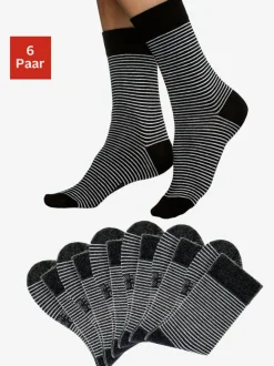 Chaussettes pour femme au design rayé tendance
