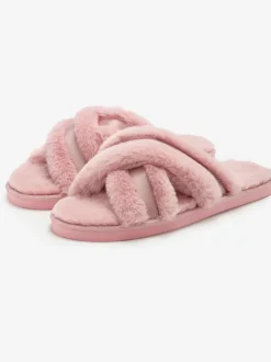 Chaussons bande croisée raffinée
