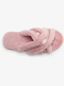 Chaussons bande croisée raffinée