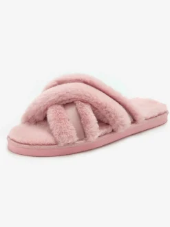 Chaussons bande croisée raffinée