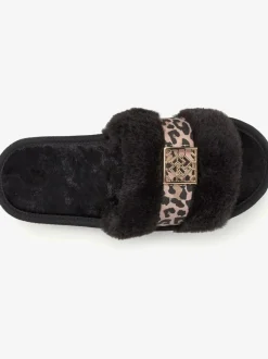 Chaussons imprimé animal discret