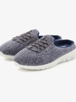 Chaussons sneakers à enfiler, légèrement chinées