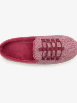 Chaussons sneakers à enfiler, légèrement chinées