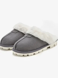 Chaussons très chaudes, imitation fourrure douce