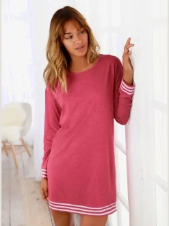Chemise de nuit basique chinée