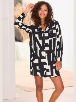 Chemise de nuit à col classique
