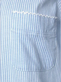 Chemise de nuit, col à revers et poche poitrine