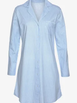 Chemise de nuit, col à revers et poche poitrine