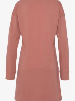 Chemise de nuit courte avec grand imprimé devant