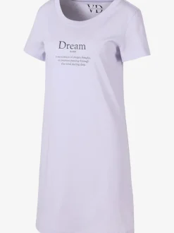 Chemise de nuit décontractée avec imprimé devant