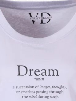 Chemise de nuit décontractée avec imprimé devant