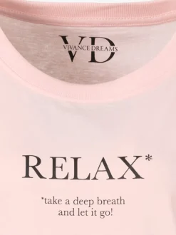 Chemise de nuit décontractée avec imprimé devant