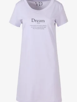 Chemise de nuit décontractée avec imprimé devant