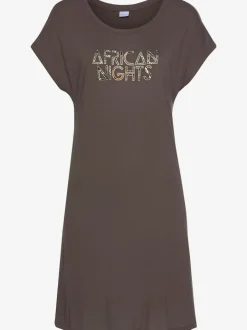 Chemise de nuit à encolure ronde