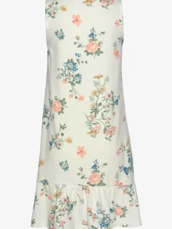 Chemise de nuit fantaisie avec larges bretelles et encolure ronde
