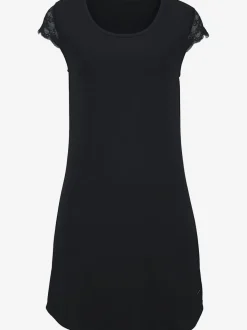 Chemise de nuit élégante avec encolure arrondie intégrée