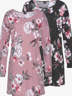 Chemise de nuit lot de 2 robes de nuit courtes