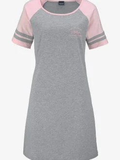 Chemise de nuit sportive à rayures
