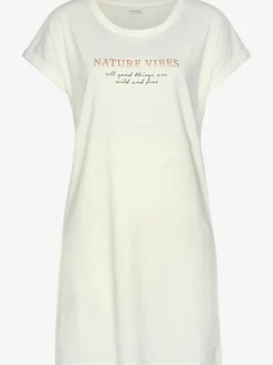 Chemise de nuit t-shirt long confortable, coupe ample