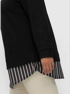 Chemise à manches longues 2 en 1 coupe droite