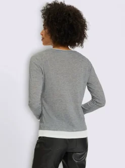 Chemise à manches longues 2 en 1 look 2 en 1