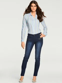 Chemise à rayures manches longues pour un look décontracté