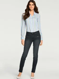 Chemise à rayures manches longues pour un look décontracté