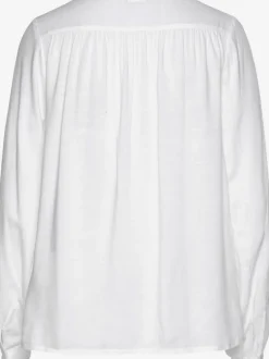 Chemisier avec patte de boutonnage et ourlet arrondi
