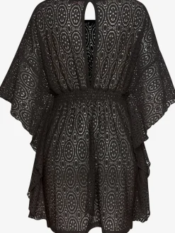 Chemisier caftan ajouré avec encolure en V devant