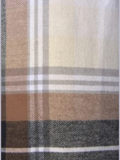 Chemisier à carreaux avec col chemise et manches longues