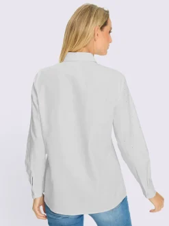 Chemisier à col chemise avec petites pierres brillantes