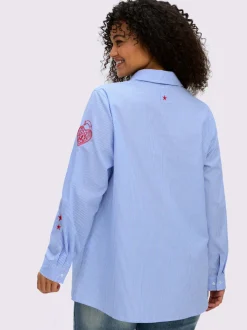 Chemisier en coton ourlet arrondi