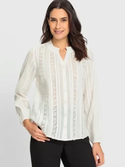 Chemisier en dentelle pur coton