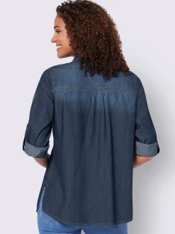 Chemisier en jean pur coton