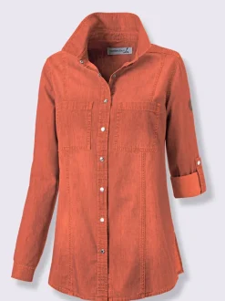 Chemisier en jean pur coton